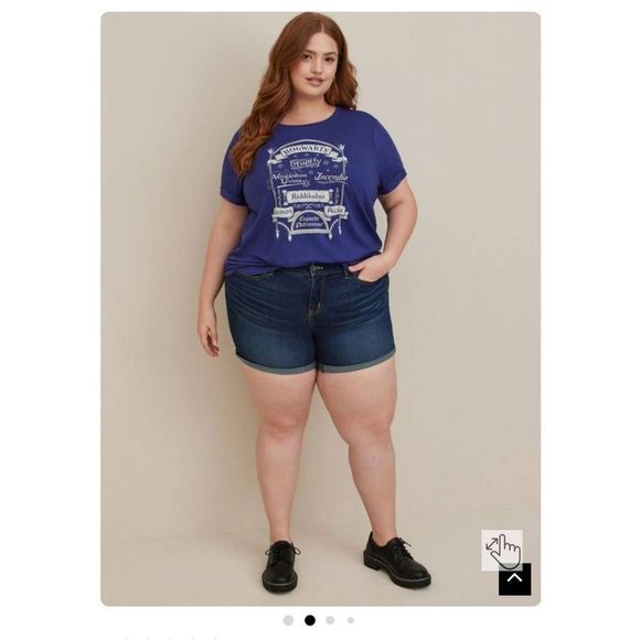 torrid Tops - NWT Torrid Harry Potter spells roll sleeve top